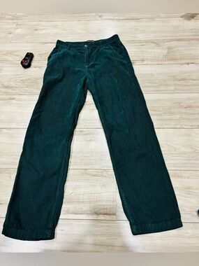 Cotton On Men's Teal Corduroy Straight-Leg Pants